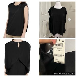 Split back caped shirt new with tags by Alfani
